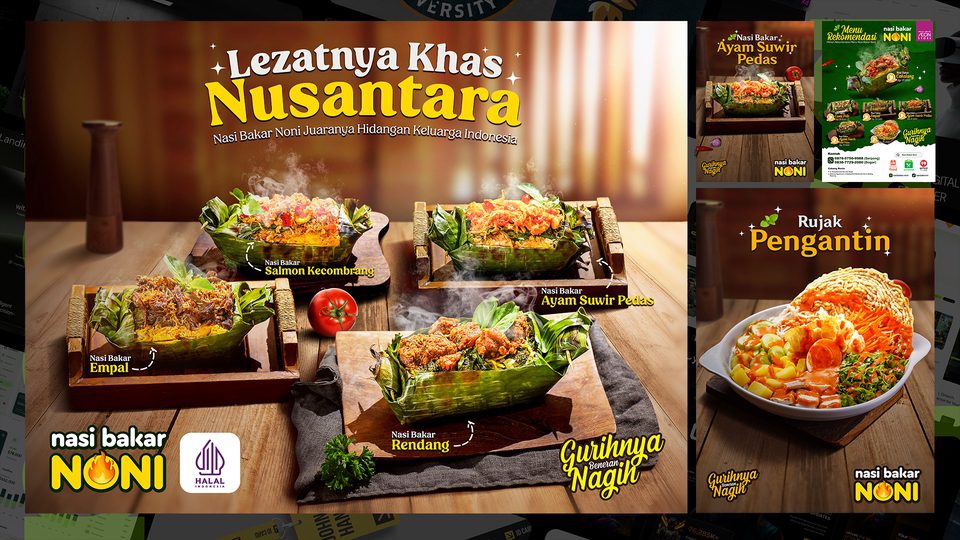 contoh banner makanan kekinian