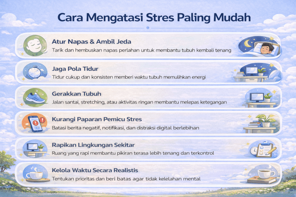 cara mengatasi stres dengan cepat dan mudah